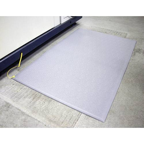 Thumbnail - COBAstat Anti-Ermüdungsmatte ableitend mit Erdungskabel PVC grau LxB 18300 x 900 mm. COBA 516116 49