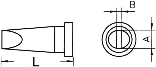 Weller LT-H Lötspitze Meißelform, gerade Spitzen-Größe 0.8 mm Inhalt 1 St.
