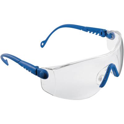Honeywell Op-Tema 1000018 Schutzbrille mit Antikratz-Schutz Blau EN 166-1 DIN 166-1