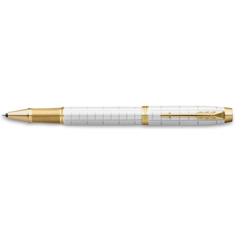PARKER Roller IM Premium Pearl G.C. F Schwarz Geschenkbox-0