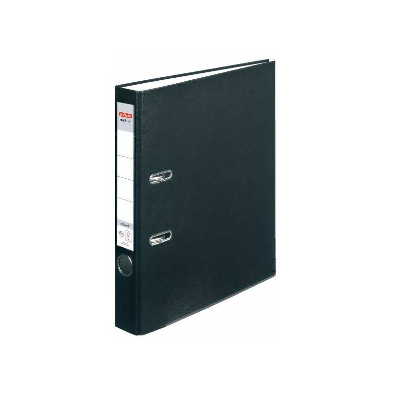 herlitz Ordner Rückenbreite 5 cm DIN A4 Kunststoff schwarz 300007120-0