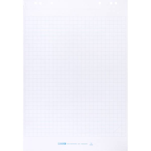 herlitz Flip-Chart-Block, 20 Blatt, kariert / blanko