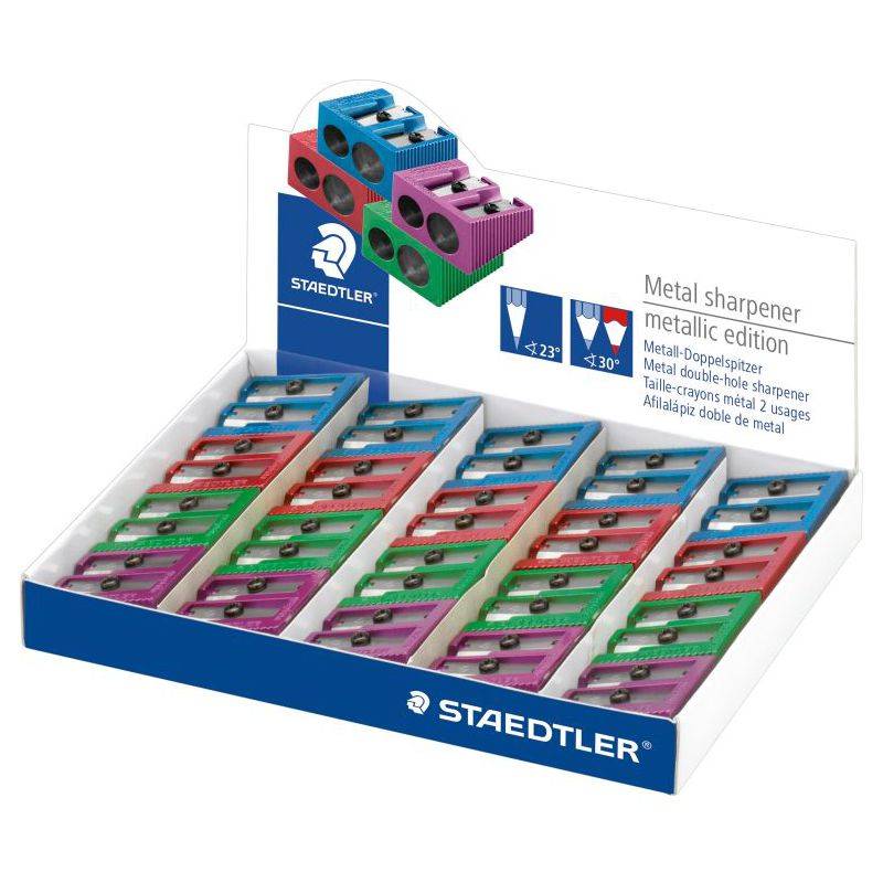 STAEDTLER Doppel-Spitzer Metallic, aus Metall, 20er Display (5655403)-0