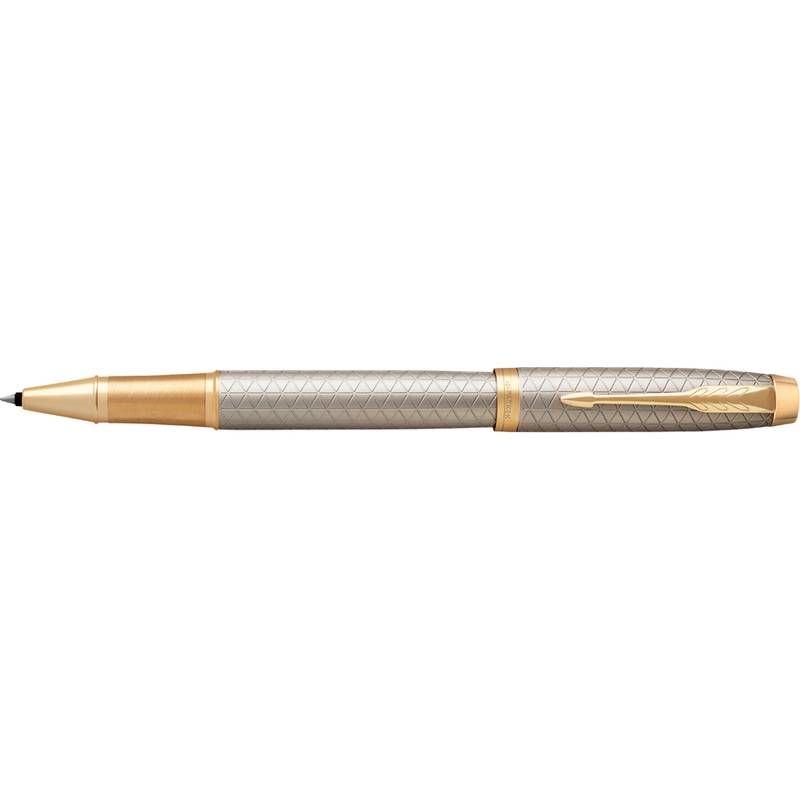 PARKER Rollerball IM Premium Warm Silver F Schw Geschenkbox-0