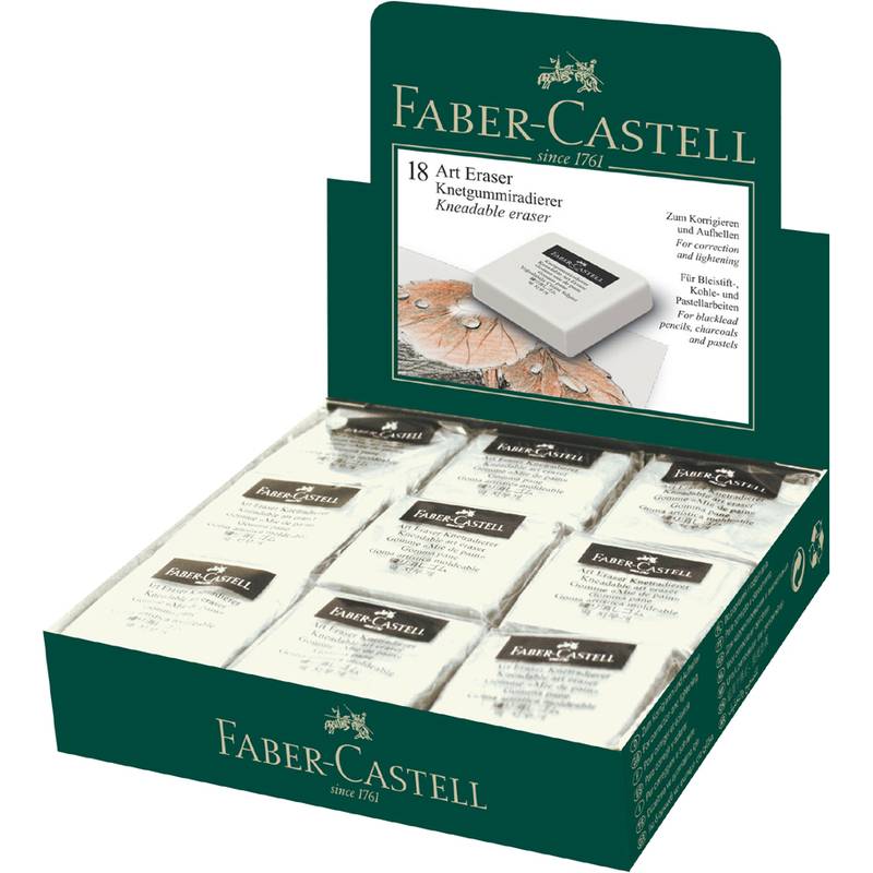 FABER-CASTELL Knetgummi Art Eraser weiß 18x-0