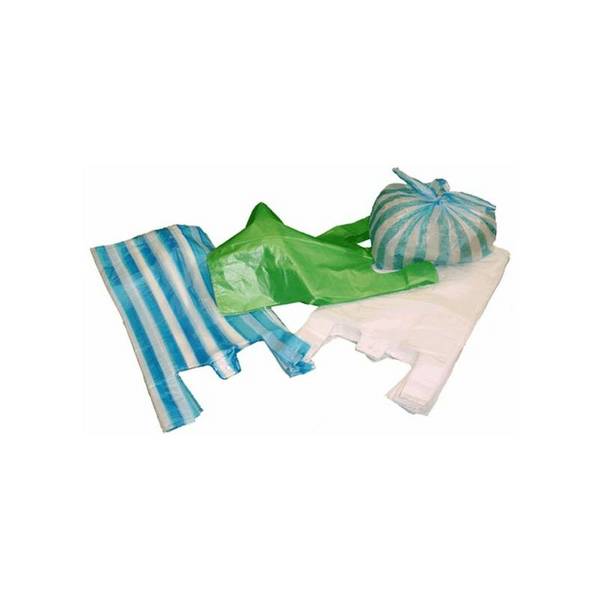 Hemdchen-Tragetasche, geblockt, aus HDPE, weiß (8742491)