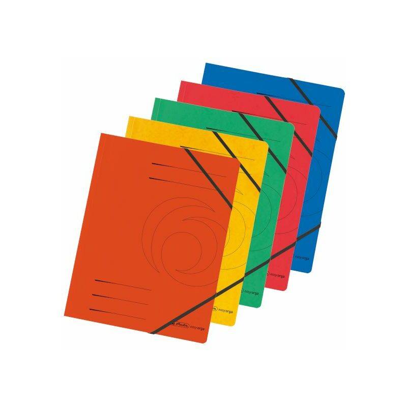 Eckspanner Easy Orga DIN A4 je 1x orange, gelb, grün, rot, blau-0