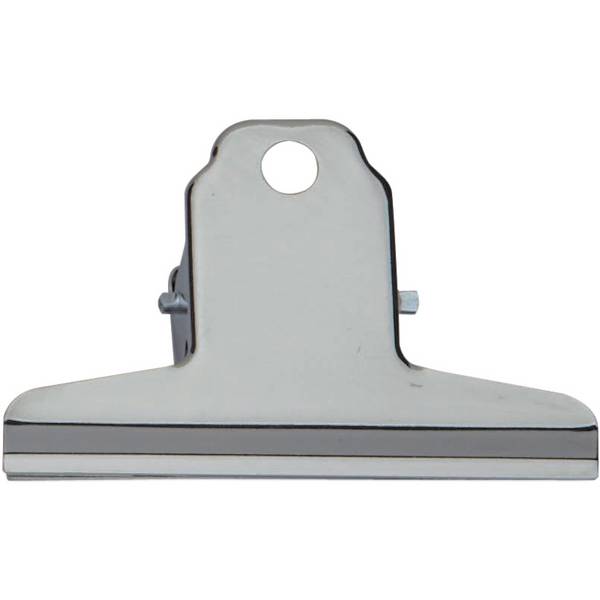 Papier-Klemmer Maulbasic 75mm hellsilber