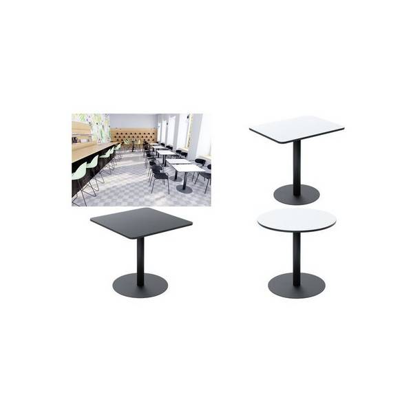 PAPERFLOW Bistrotisch Mezzo, (B)800 x (T)600 mm, weiß (74600584)