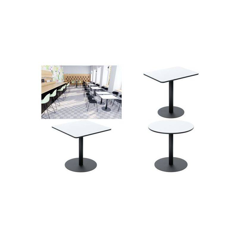 PAPERFLOW Bistrotisch Mezzo, Durchmesser: 800 mm, weiß (74600589)-0