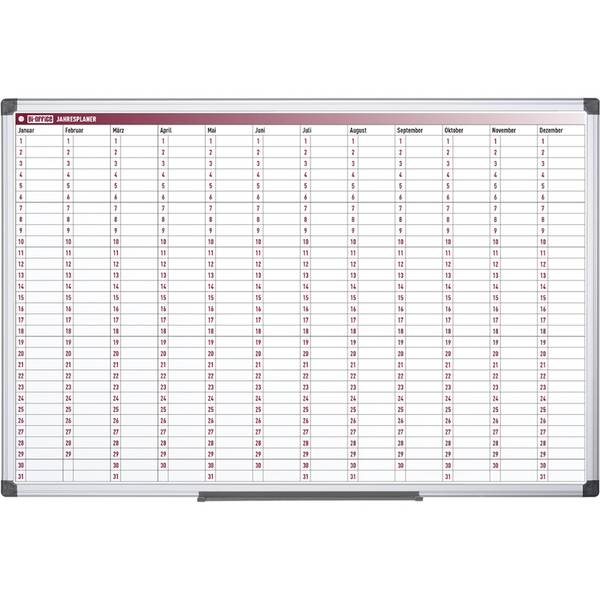 Bi-Office Planungstafel "Jahresplaner", 900 x 600 mm (70030158)