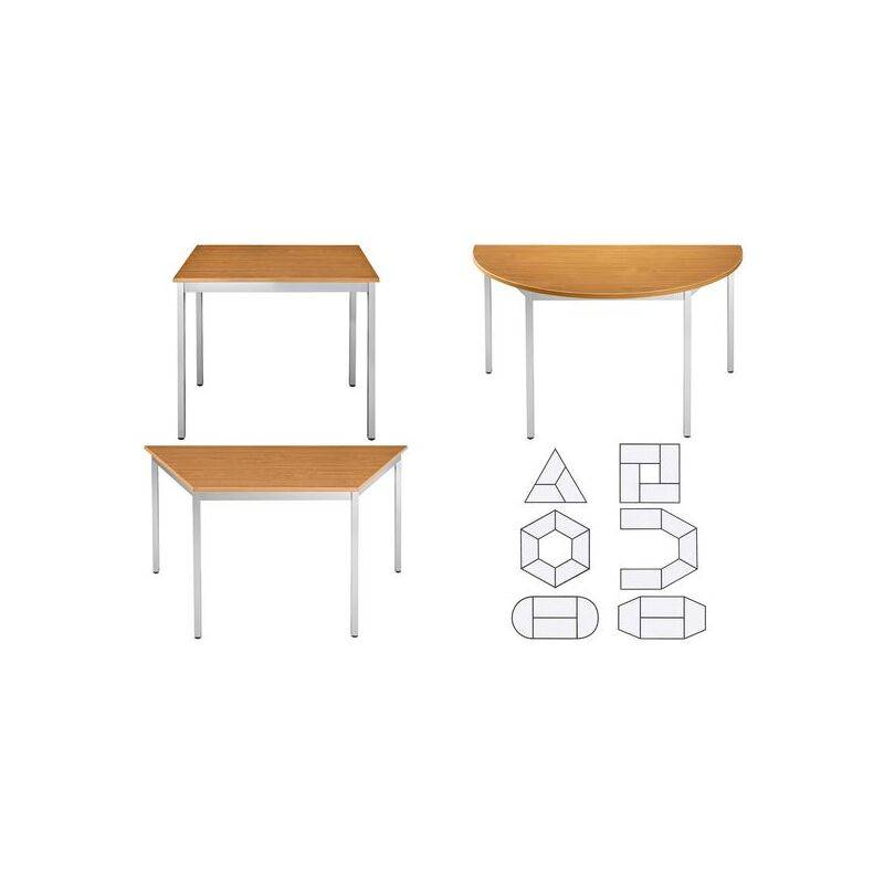 SODEMATUB Beistelltisch 126DRMA, halbrund, kirschbaum/alu (71220062)-0