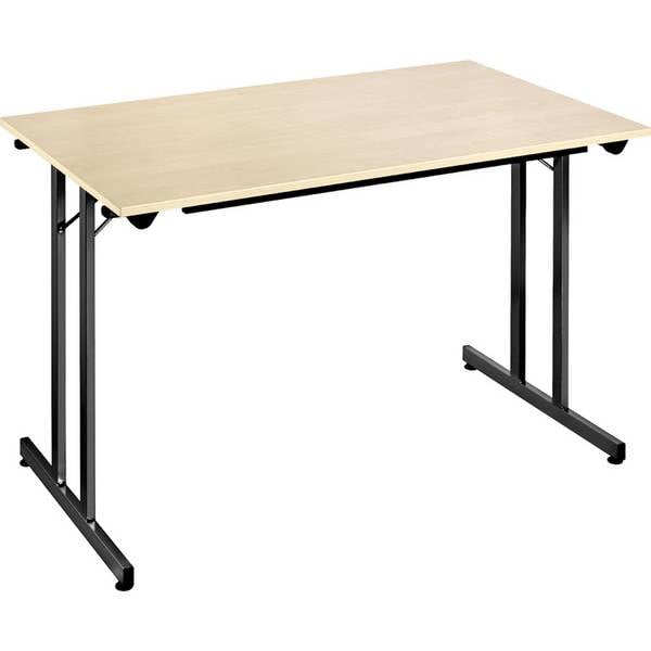 SODEMATUB Klapptisch TPMU126EN, 1.200 x 600 mm,ahorn/schwarz (71220141)