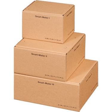 smartboxpro Paket-Versandkarton "Smart Mailer", klein, braun