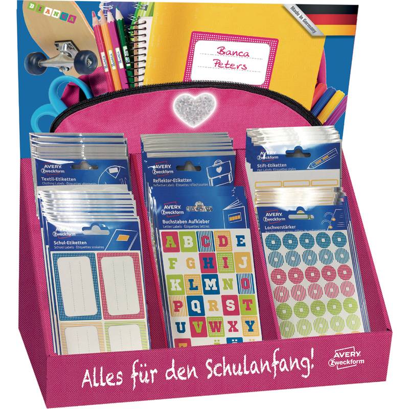 AVERY Zweckform Back To School - Sortiment, Thekendisplay - 63000 - 1 Stück-0
