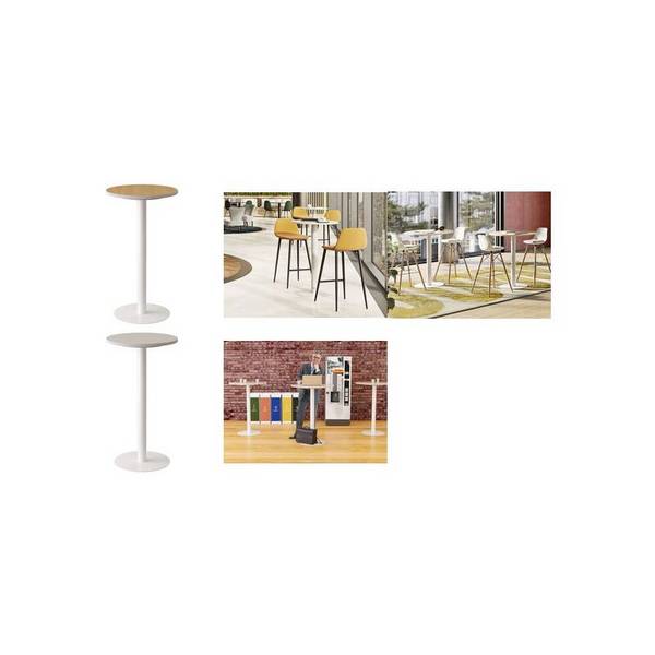 Stehtisch Easydesk HxBxT 110x80x80cm weiß