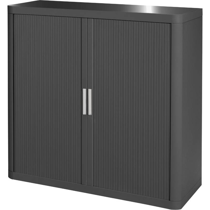 PAPERFLOW Rollladenschrank easyOffice, 2 Böden, anthrazit