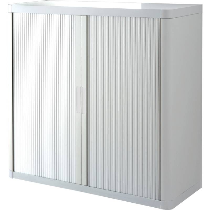 PAPERFLOW Rollladenschrank easyOffice, 2 Böden, weiß / weiß (74600344)-0