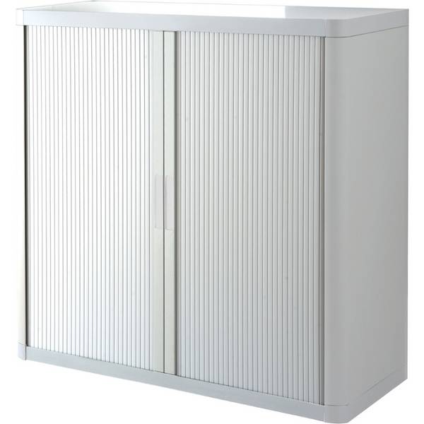 PAPERFLOW Rollladenschrank easyOffice, 2 Böden, weiß / weiß (74600344)