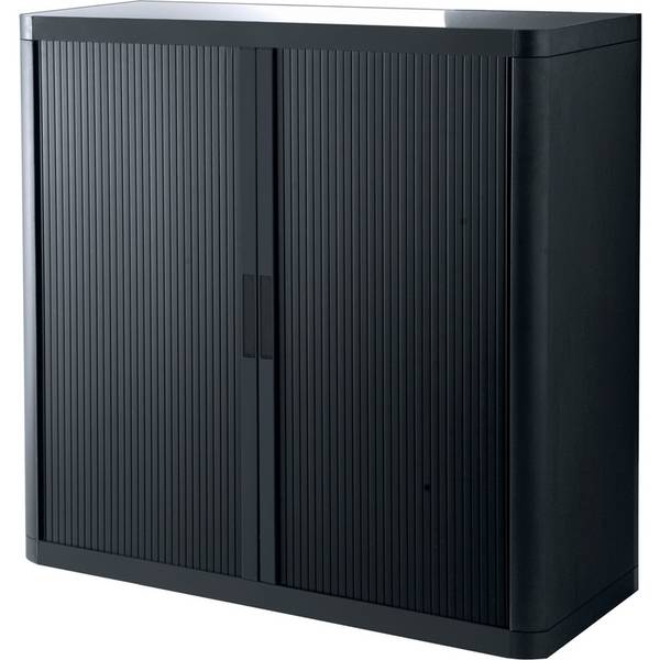 PAPERFLOW Rollladenschrank easyOffice, 2 Fachböden, schwarz (74600338)