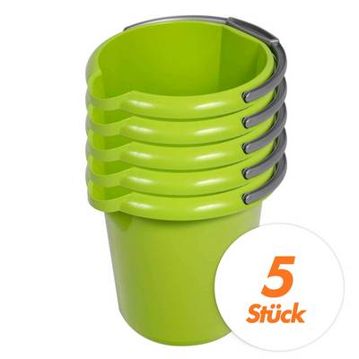 Rival Putzeimer Set 10 Liter - verschiedene Farben - 5 Stück - Farbe:lime