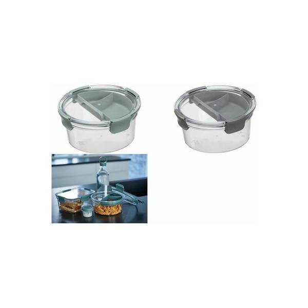 plast team Lunchbox Lyon To-Go, PP/Tritan, 1,4 L, rund, grün (63600287)