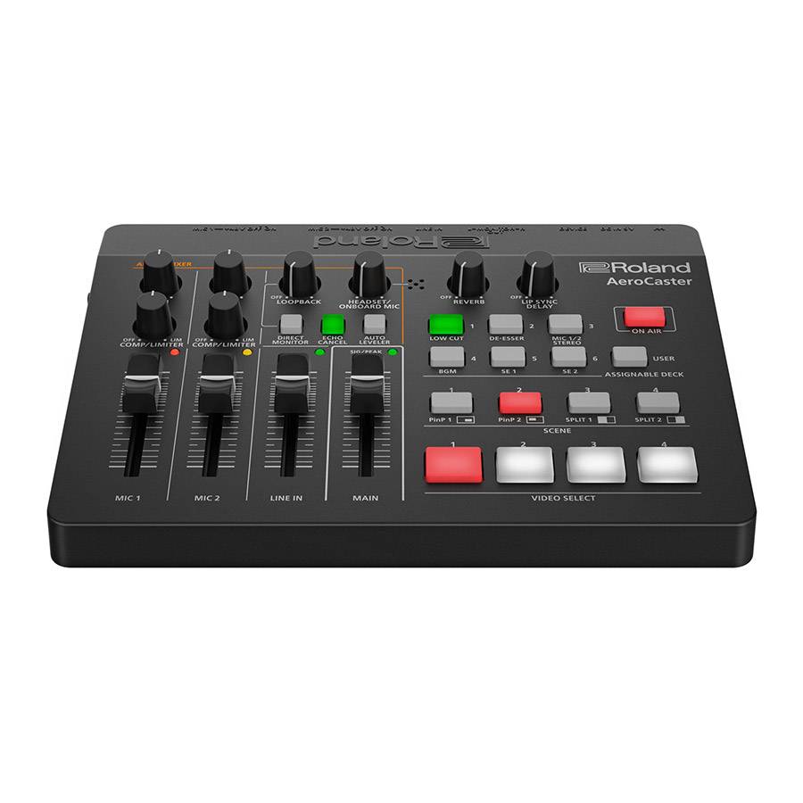 ROLAND VRC-01 - AeroCaster AV-Mixer & Livestreaming System (Hardware-Steuerungsoberfläche | Screen-Sharing | WiFi)