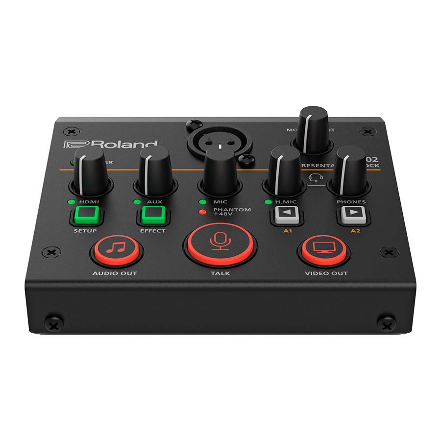 ROLAND UVC-02 - Web-Präsentations-Dock (1.080/60p | Embedded Audio | USB3.0-Streaming | XLR-Mikrofoneingang | AUX-In)-0