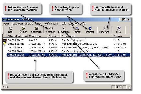 Wutility Management- und Inventarisierungstool