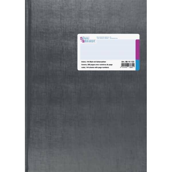 Geschäftsbuch mit Deckenband A4 144 Blatt liniert