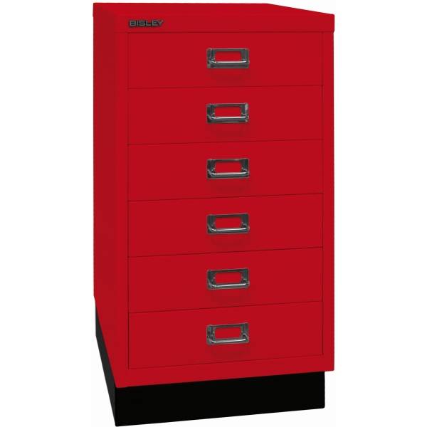 Schubladenschrank MultiDrawer 29er Serie Sockel A3 6 Schubladen kardinalrot-0