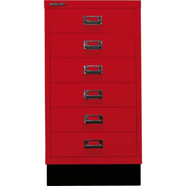 Schubladenschrank MultiDrawer 29er Serie Sockel A3 6 Schubladen kardinalrot-1