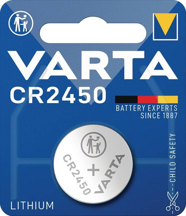 Varta Consumer Batteries GmbH & Co. KGaA Knopfzelle Electronics 3 V 570 mAh CR2450 24,5x5mm VARTA 06450 101 401-0