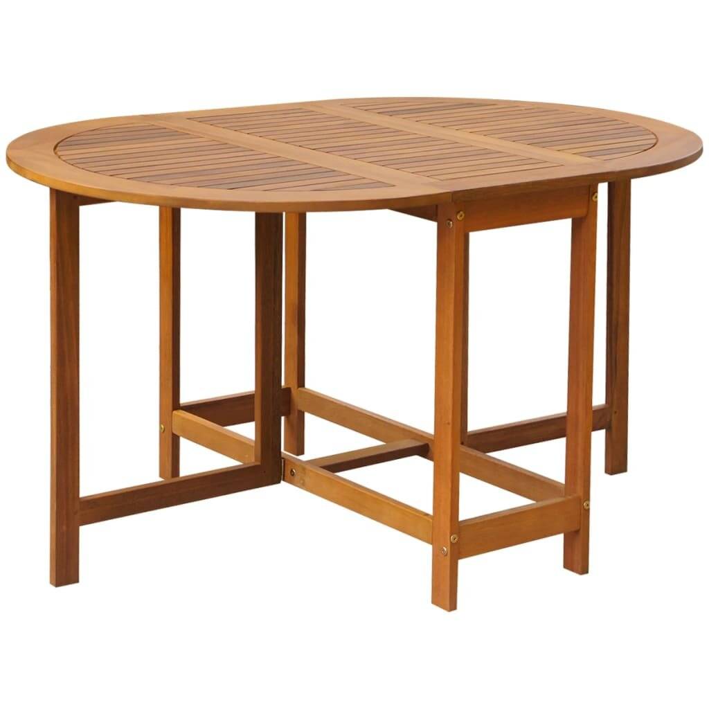 vidaXL Gartentisch 130x90x72 cm Massivholz Akazie-5
