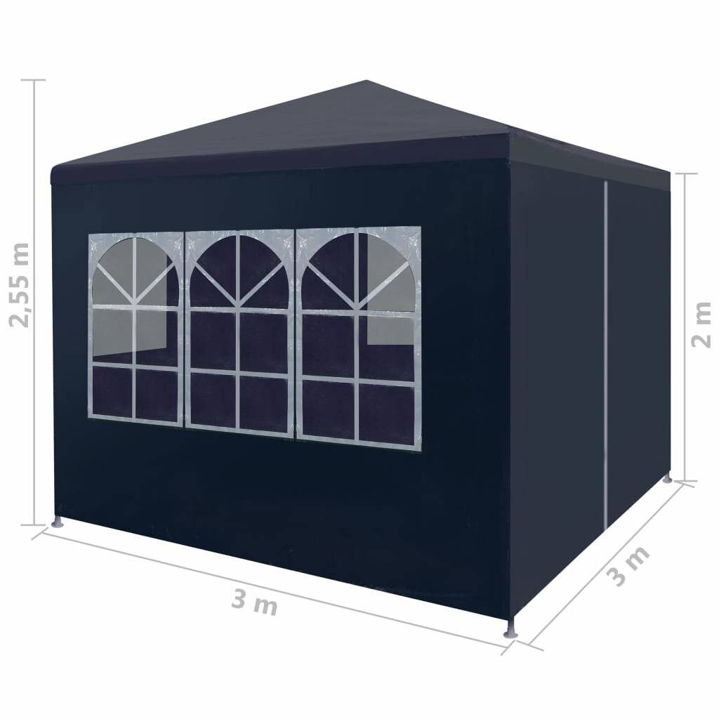Symbolbild für vidaXL Partyzelt 3x3 m Blau