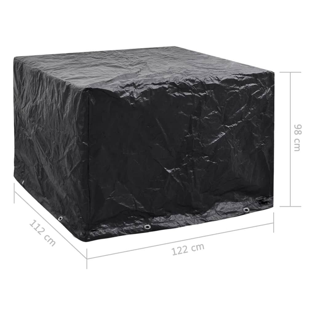 vidaXL Gartenmöbel-Abdeckung 8 Ösen 122x112x98 cm-6
