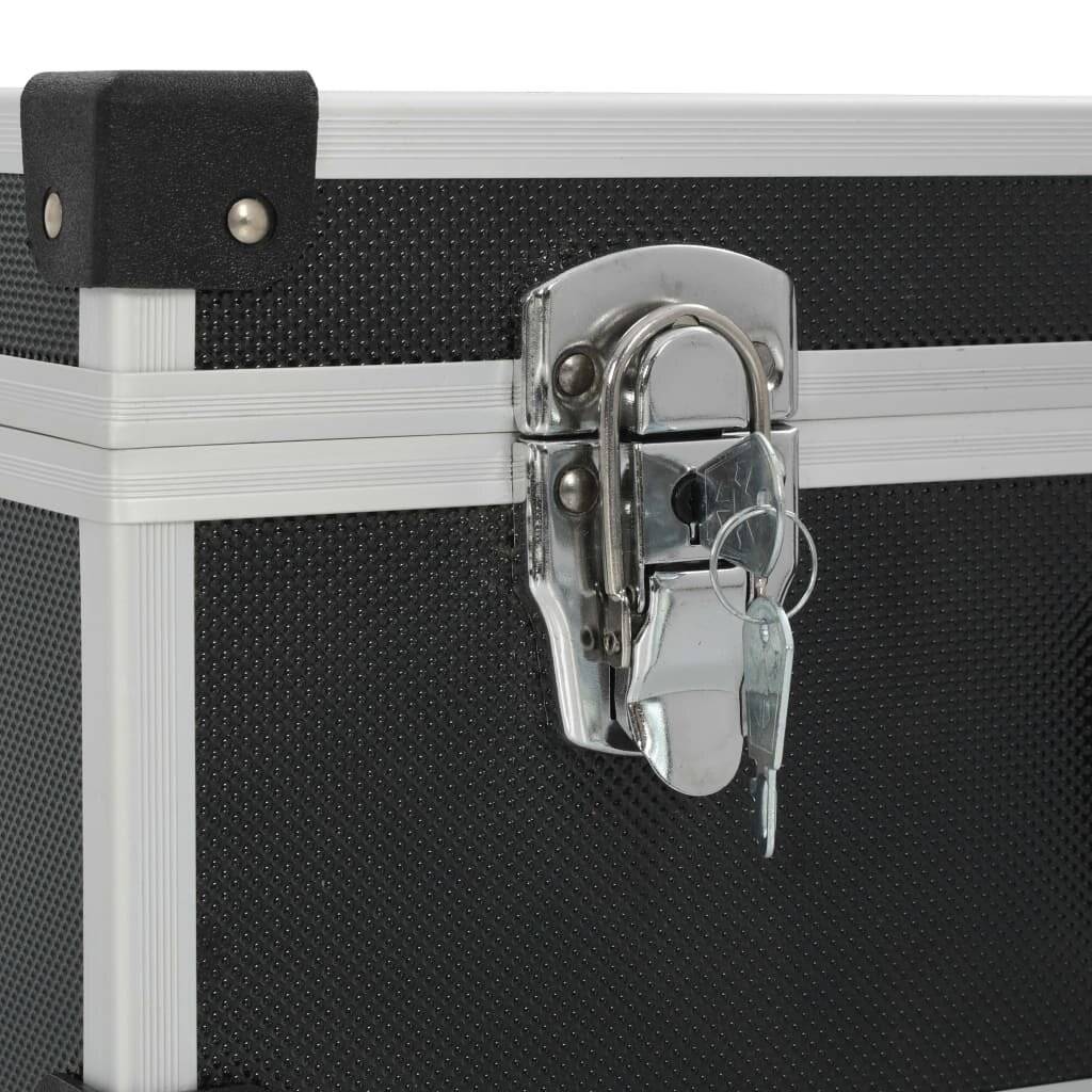 Werkzeugkoffer 46 x 33 x 16 cm Schwarz Aluminium-5