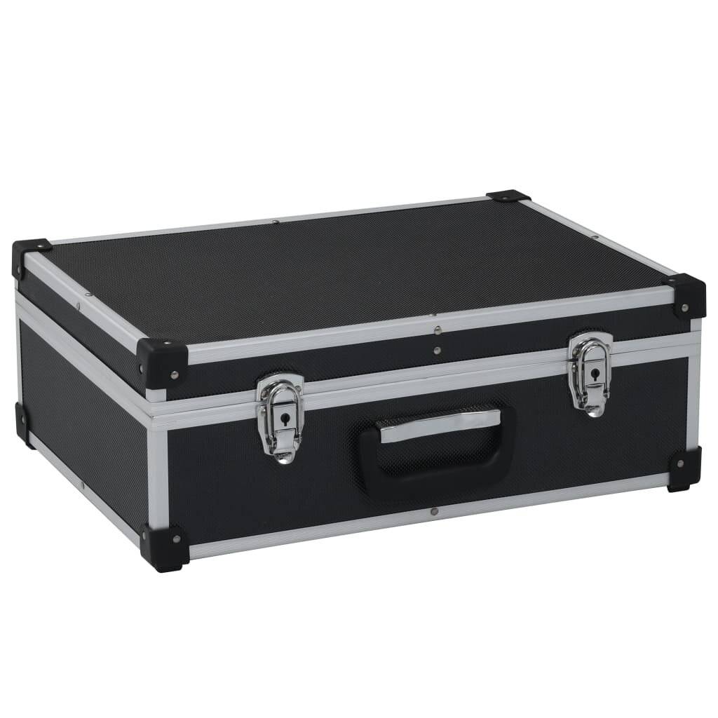 Werkzeugkoffer 46 x 33 x 16 cm Schwarz Aluminium-6
