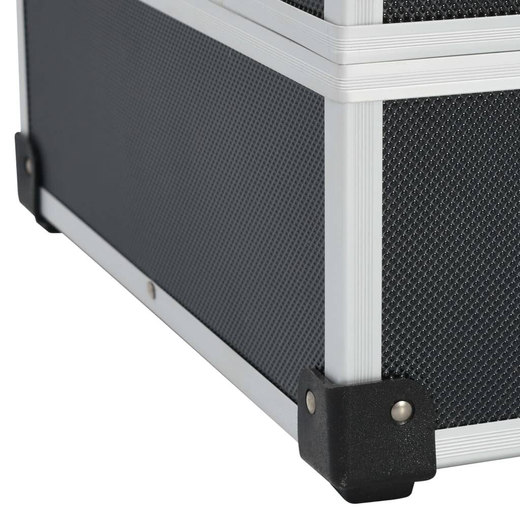 Symbolbild für Werkzeugkoffer 46 x 33 x 16 cm Schwarz Aluminium