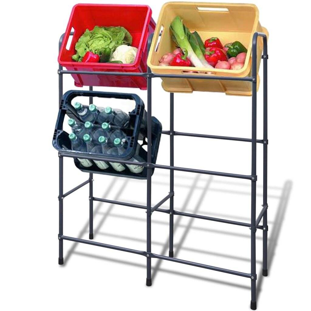Stahlregal für 6 Kisten-5
