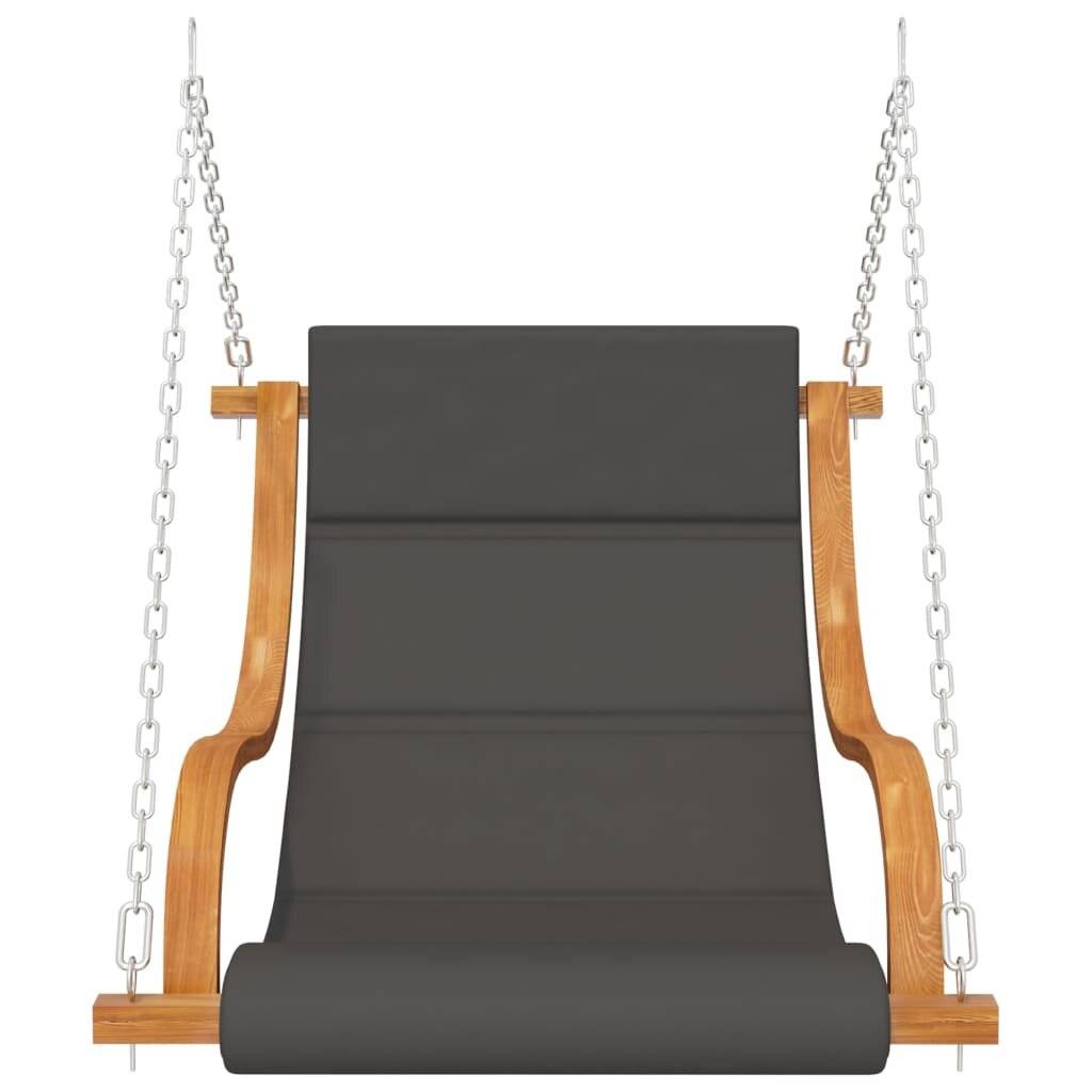 Hängelstuhl mit Kissen Fichte Massivholz mit Teak-Finish-2