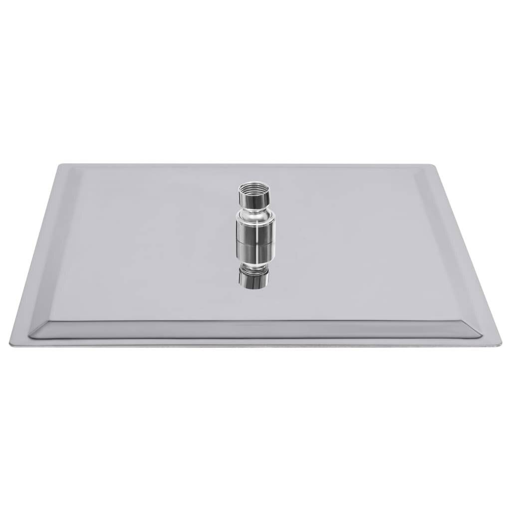 vidaXL Regenbrause Edelstahl 304 30x30 cm Quadrat-5