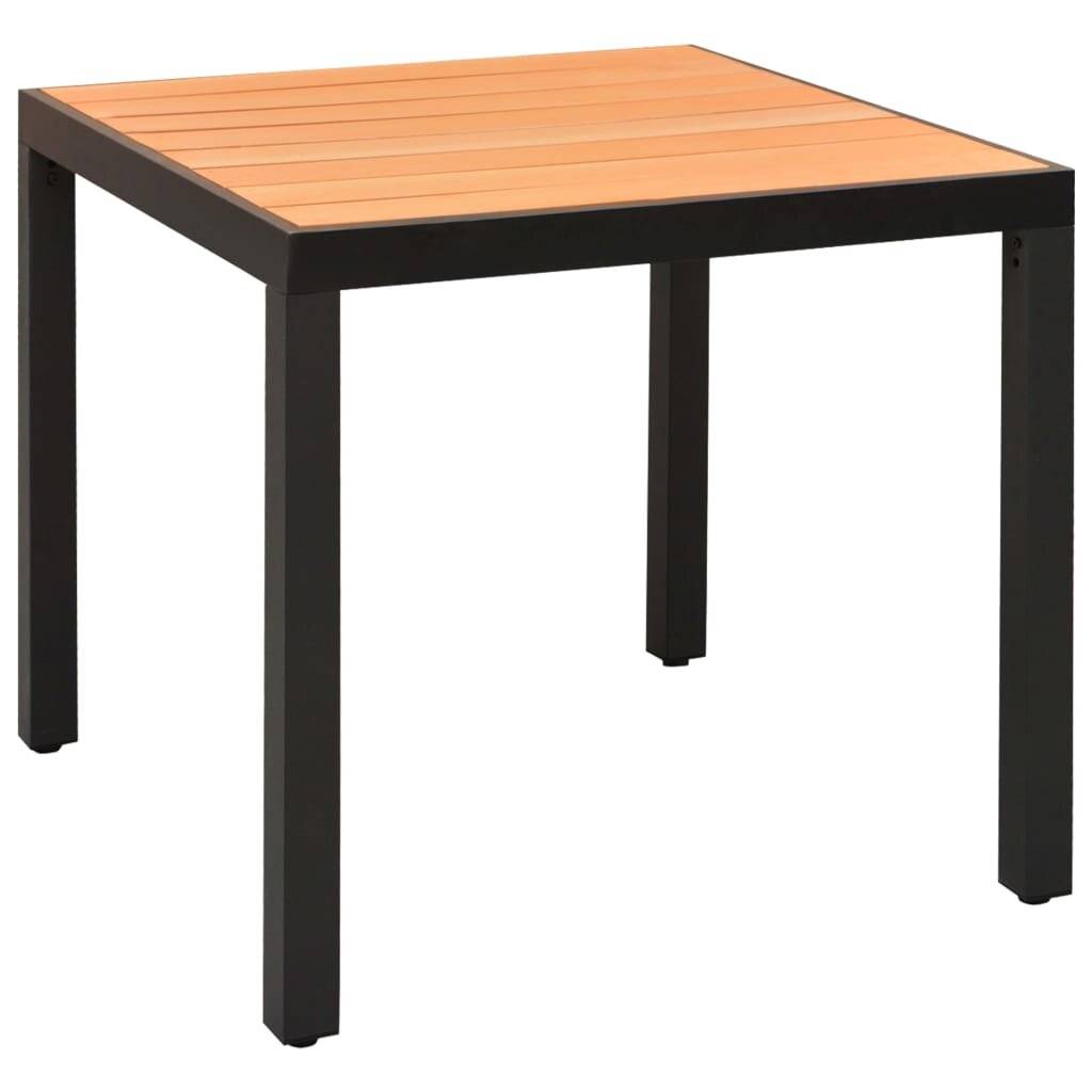 Symbolbild für 5-tlg. Garten-Essgruppe Schwarz und Braun