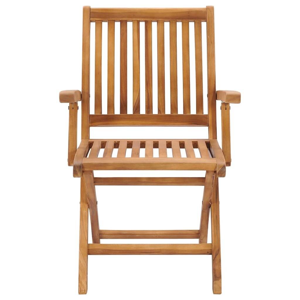 Klappbare Gartenstühle mit Kissen 4 Stk. Massivholz Teak-3