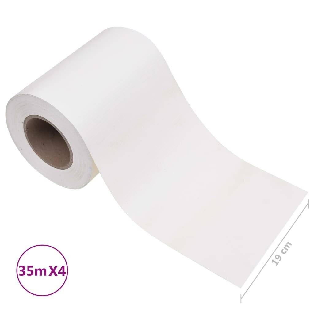 Symbolbild für Garten-Sichtschutz 4 Stk. PVC 35x0,19 m Weiß