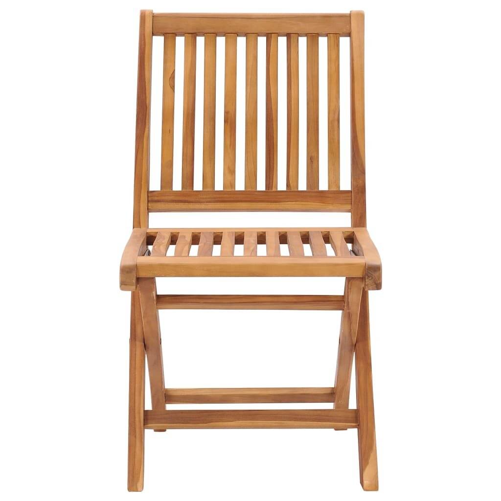 Klappbare Gartenstühle mit Kissen 8 Stk. Massivholz Teak-4