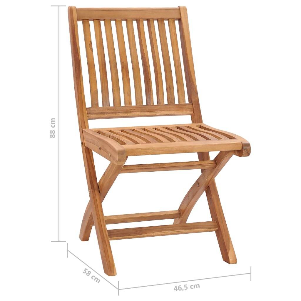 Symbolbild für Klappbare Gartenstühle mit Kissen 8 Stk. Massivholz Teak