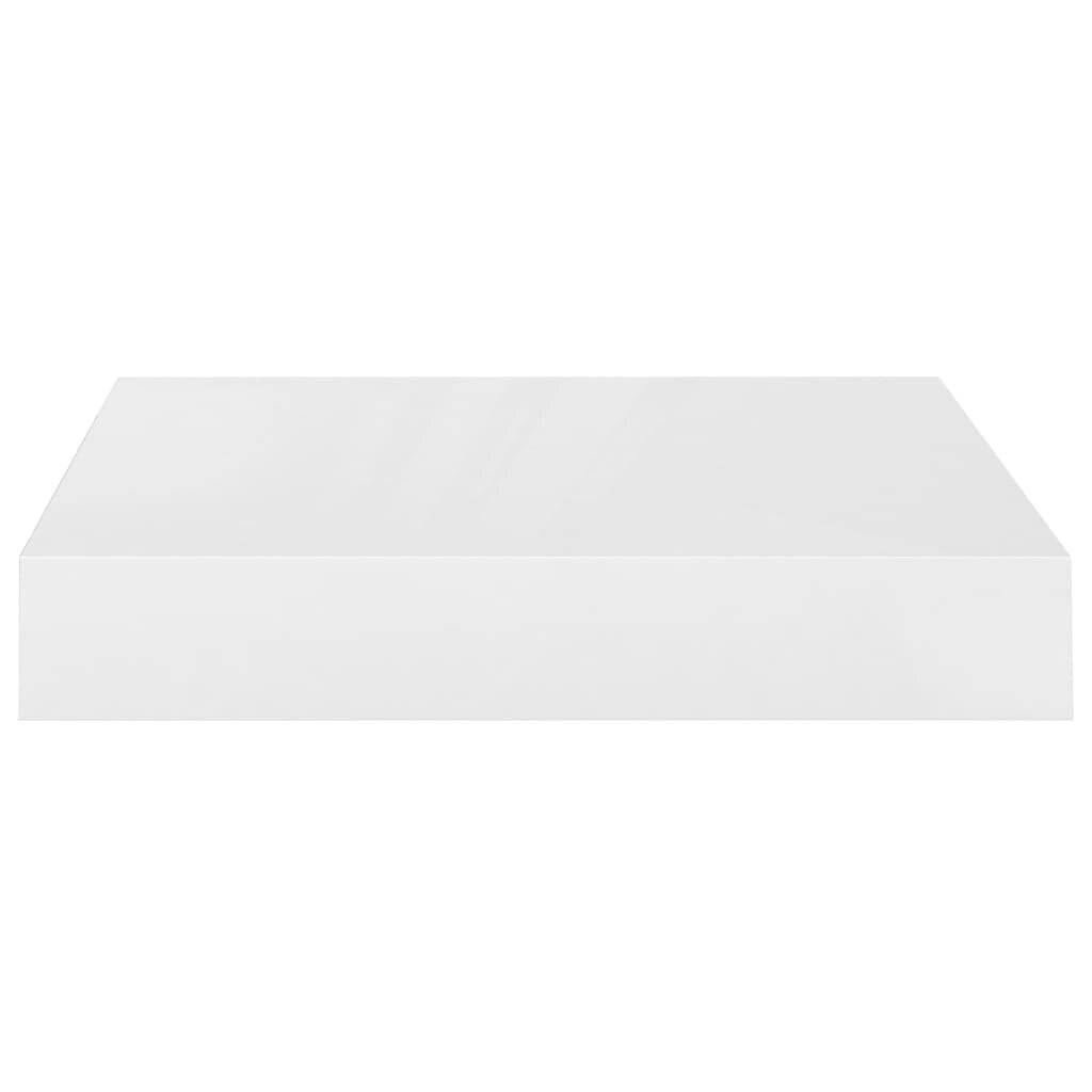 Schwebende Wandregale 2 Stk. Hochglanz-Weiß 23x23,5x3,8cm MDF-5