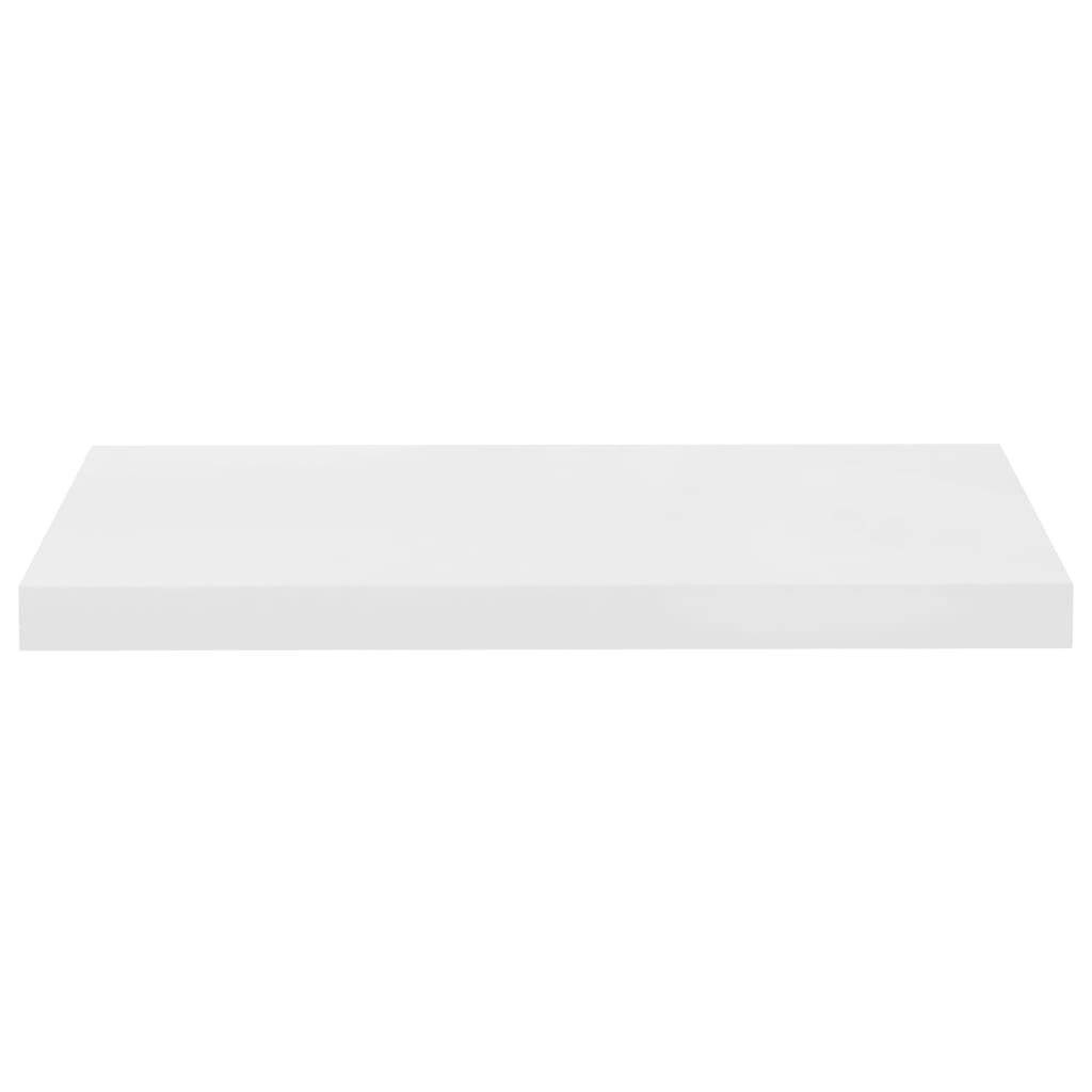 Schwebende Wandregale 4 Stk. Hochglanz-Weiß 60x23,5x3,8cm MDF-4