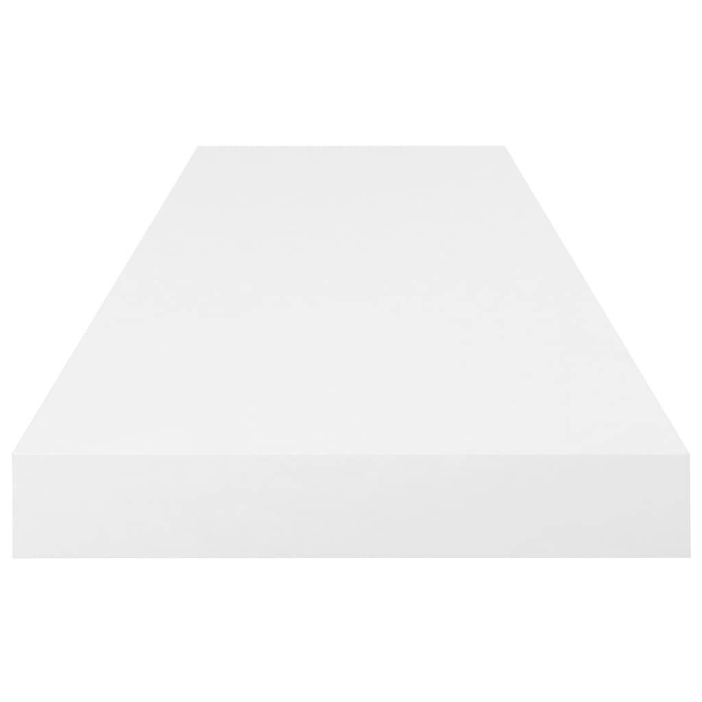 Schwebende Wandregale 4 Stk. Hochglanz-Weiß 80x23,5x3,8cm MDF-5